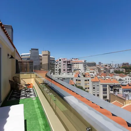 아파트 Estrela Duplex With Terrace
