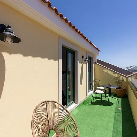 아파트 Estrela Duplex With Terrace