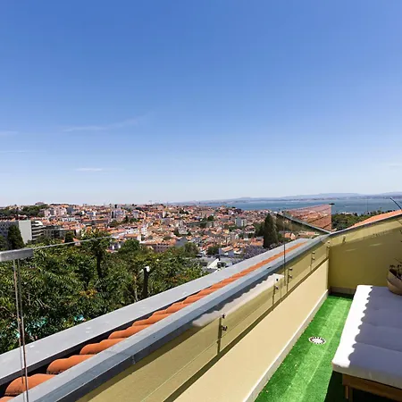 아파트 Estrela Duplex With Terrace *